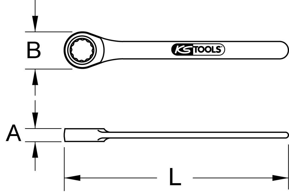 KS Tools EDELSTAHL Einringschlüssel, 41mm KS Tools EDELSTAHL Einringschlüssel, 41mm