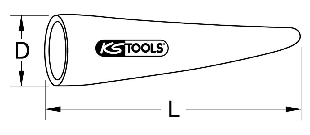 KS Tools Aufstecktülle mit Schutzisolierung,10mm,L=40mm KS Tools Aufstecktülle mit Schutzisolierung,10mm,L=40mm