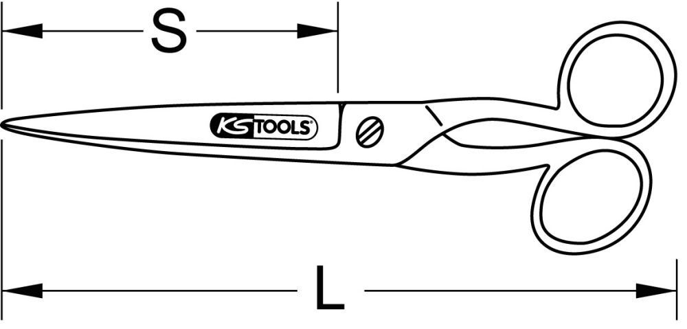 KS Tools Universal Werkstattschere 250mm Produktbild KS Tools Universal Werkstattschere 250mm bild 2