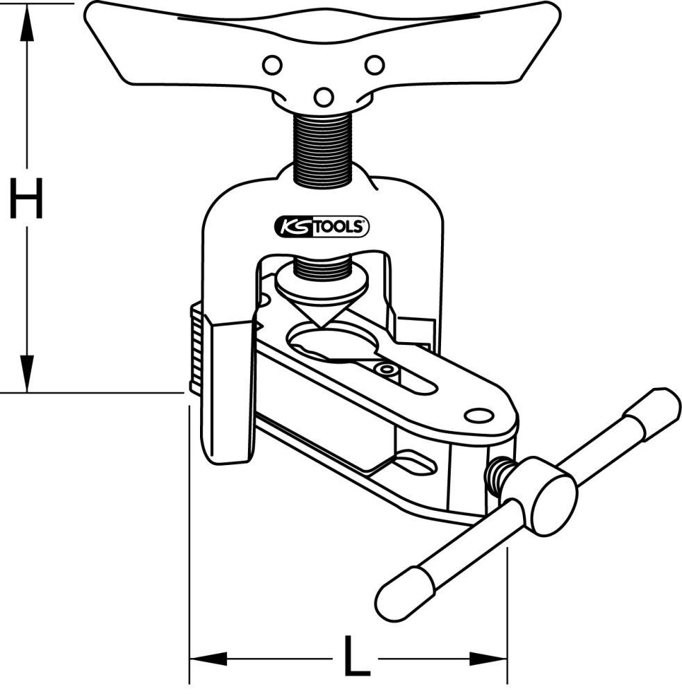 KS Tools Universal Bördelgerät mit Schnellspannvorrichtung Produktbild KS Tools Universal Bördelgerät mit Schnellspannvorrichtung bild 2