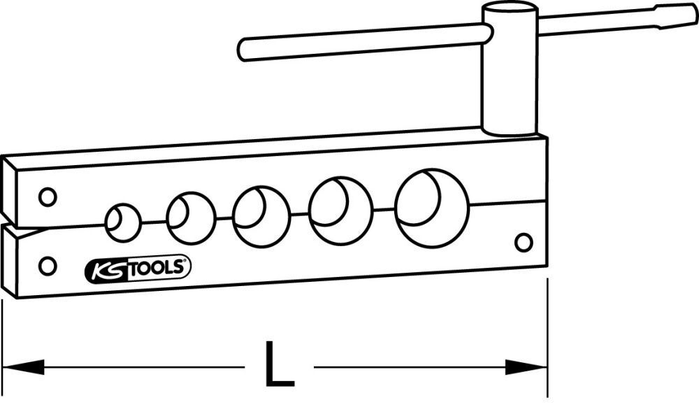 KS Tools Bördelleiste 6 bis 14 mm Länge 130 mm Produktbild KS Tools Bördelleiste 6 bis 14 mm Länge 130 mm bild 2