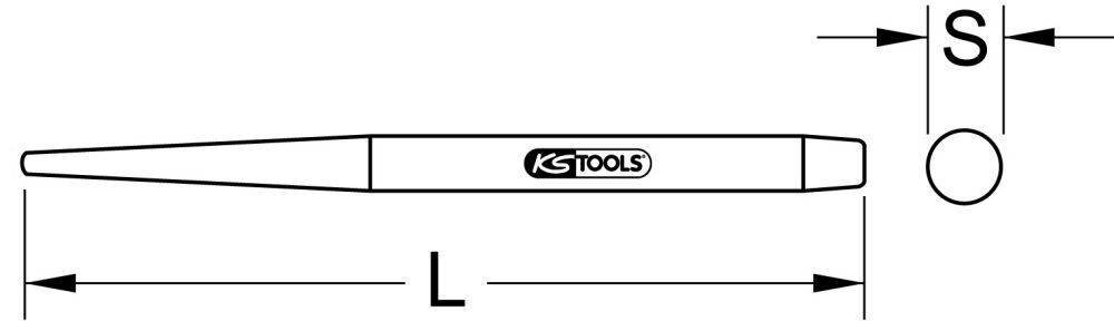 KS Tools Durchgangs-Paßdorn, 37mm Produktbild KS Tools Durchgangs-Paßdorn, 37mm bild 2
