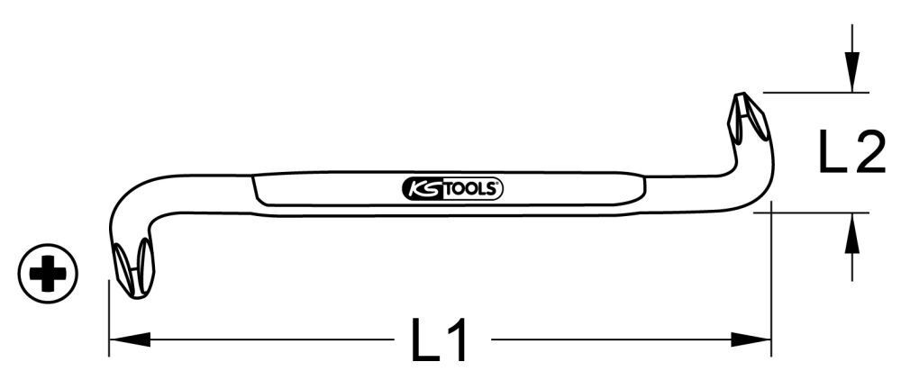 KS Tools Winkelschraubendreher PH3 und PH4 Produktbild KS Tools Winkelschraubendreher PH3 und PH4 bild 2
