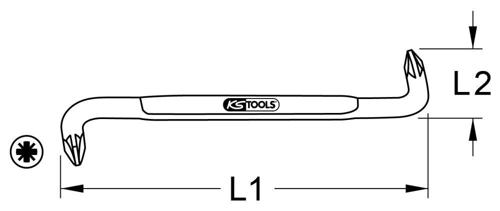 KS Tools Winkelschraubendreher PZ3 und PZ4 Produktbild KS Tools Winkelschraubendreher PZ3 und PZ4 bild 2