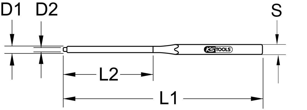 KS Tools Bremsklotz-Splintentreiber, 8-kant, Ø 6mm Produktbild KS Tools Bremsklotz-Splintentreiber, 8-kant, Ø 6mm bild 2