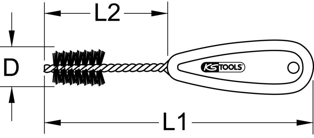 KS Tools Kupferrohr Innenbürste 28 mm Produktbild KS Tools Kupferrohr Innenbürste 28 mm bild 2