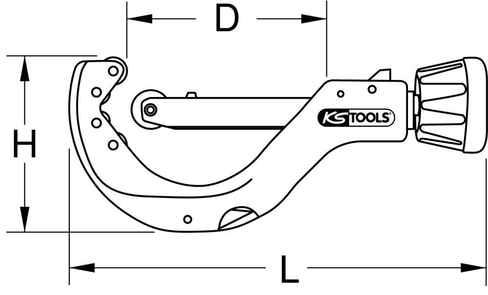 KS Tools Automatik Rohrabschneider für Kunststoffrohre 50 bis 140 mm Produktbild KS Tools Automatik Rohrabschneider für Kunststoffrohre 50 bis 140 mm bild 2