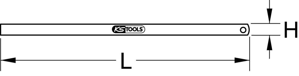 KS Tools Flexibler Stahlmaßstab 500mm KS Tools Flexibler Stahlmaßstab 500mm