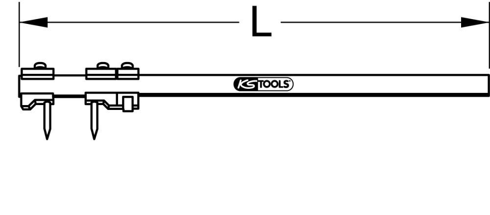 KS Tools Präzisions Stangenzirkel 0 - 500mm KS Tools Präzisions Stangenzirkel 0 - 500mm