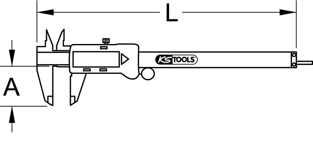 KS Tools Digital Messschieber 0 - 150 mm Produktbild KS Tools Digital Messschieber 0 - 150 mm bild 3