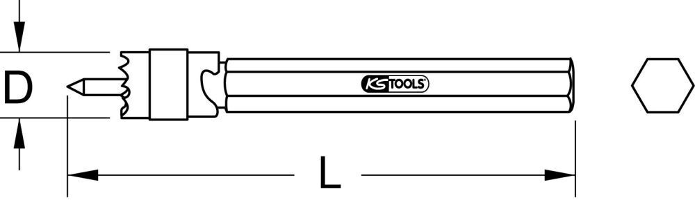 KS Tools HSS Schweißpunkt-Fräser, 10mm Produktbild KS Tools HSS Schweißpunkt-Fräser, 10mm bild 2