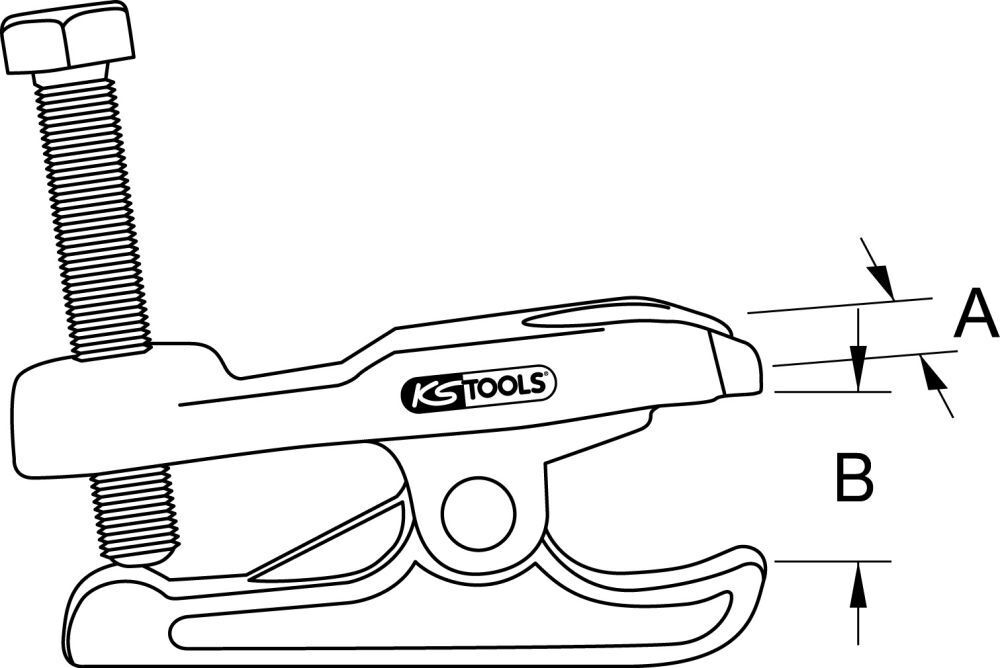 KS Tools Universal-Kugelgelenk-Abzieher mechanisch, LKW Produktbild KS Tools Universal-Kugelgelenk-Abzieher mechanisch, LKW bild 2