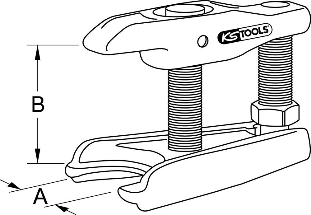 KS Tools Universal-Kugelgelenk-Abzieher, 45mm Produktbild KS Tools Universal-Kugelgelenk-Abzieher, 45mm bild 5