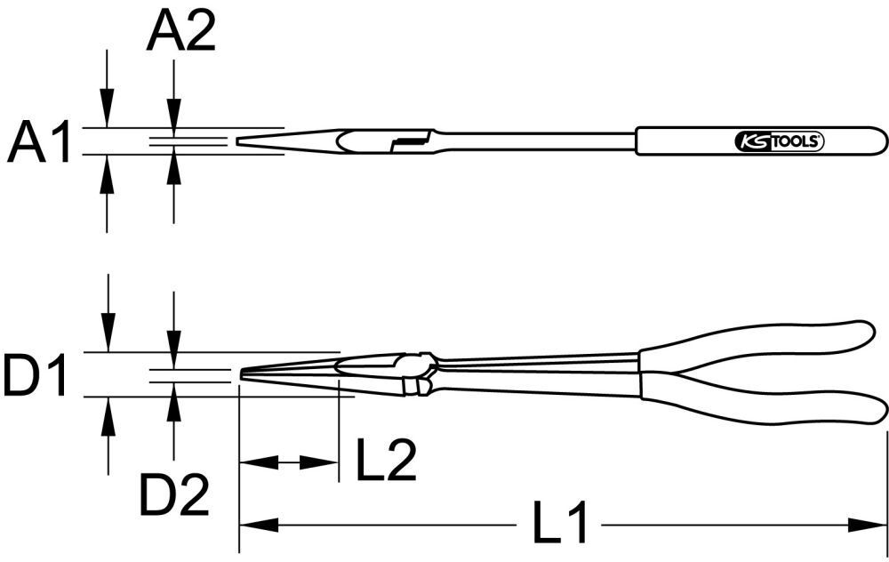 KS Tools Telefonzange XL 270mm Produktbild KS Tools Telefonzange XL 270mm bild 2