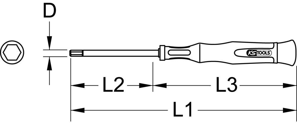 KS Tools Feinmechanik Schraubendreher Innensechskant 1/8 Zoll KS Tools Feinmechanik Schraubendreher Innensechskant 1/8 Zoll