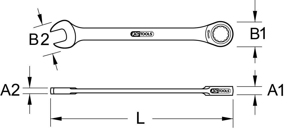 KS Tools GEARplus Ratschenringmaulschlüssel 5,5 mm Produktbild KS Tools GEARplus Ratschenringmaulschlüssel 5,5 mm bild 2
