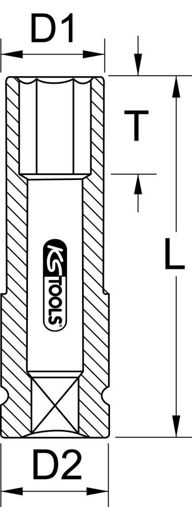 KS Tools 1/2" Alu-Felgen Kraft-Stecknuss, lang, 17mm KS Tools 1/2" Alu-Felgen Kraft-Stecknuss, lang, 17mm