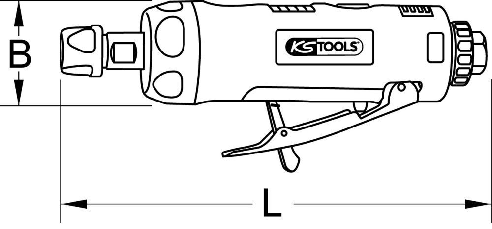 KS Tools Druckluft-Stabschleifer, 23.000 U/min KS Tools Druckluft-Stabschleifer, 23.000 U/min