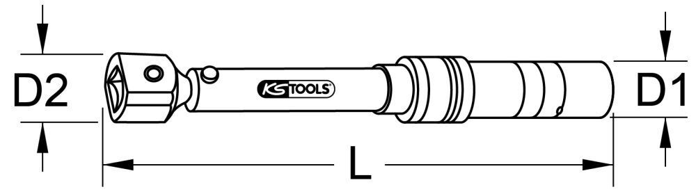 KS Tools 14x18mm Industrie Einsteck-Drehmomentschlüssel, 60-340Nm KS Tools 14x18mm Industrie Einsteck-Drehmomentschlüssel, 60-340Nm