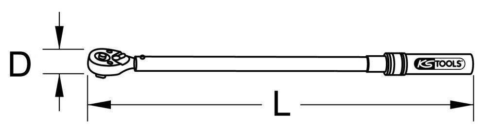 KS TOOLS 1 Zoll Industrie Drehmomentschlüssel umschaltbar 300-1500 Nm Produktbild KS TOOLS 1 Zoll Industrie Drehmomentschlüssel umschaltbar 300-1500 Nm bild 2