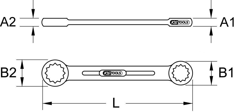 KS Tools CHROMEplus Doppel Ringschlüssel XL 16x18mm Produktbild KS Tools CHROMEplus Doppel Ringschlüssel XL 16x18mm bild 2