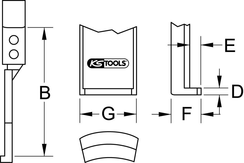 KS Tools Abzieherhaken 270mm KS Tools Abzieherhaken 270mm