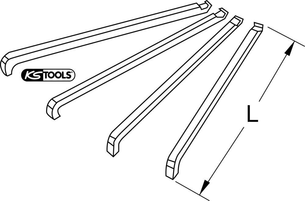 KS Tools Abzieherhaken Satz für Kugellager Abzieher 4 Teile ISO 6209 KS Tools Abzieherhaken Satz für Kugellager Abzieher 4 Teile ISO 6209