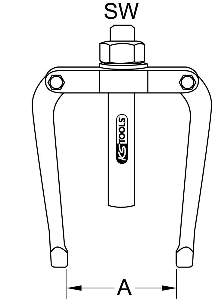 KS Tools Gegenstütze für Innen-Auszieher, 55-205mm Produktbild KS Tools Gegenstütze für Innen-Auszieher, 55-205mm bild 2