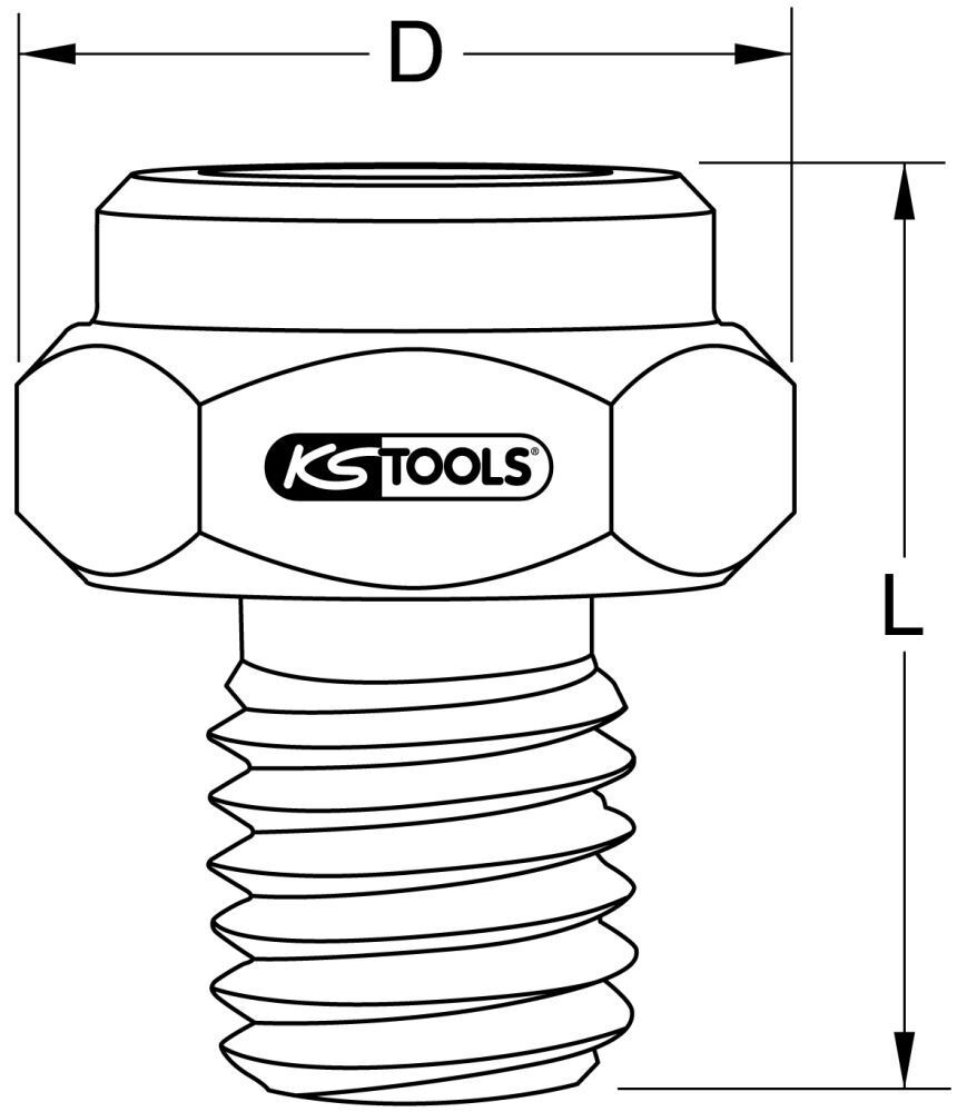 KS Tools Druckstück, flach Produktbild KS Tools Druckstück, flach bild 2