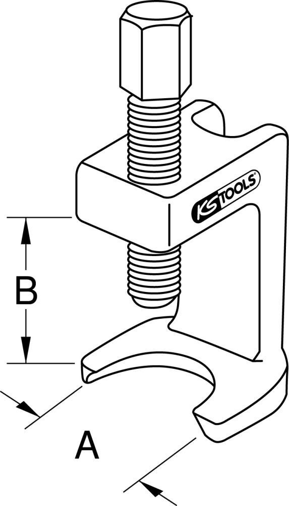 KS Tools Universal-Gelenkbolzen-Ausdrücker, 34mm Produktbild KS Tools Universal-Gelenkbolzen-Ausdrücker, 34mm bild 2