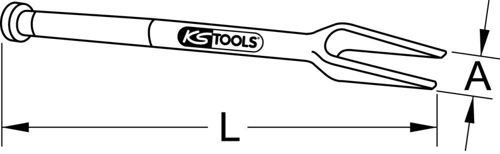 KS Tools Trenn- und Montagegabel, 45mm Produktbild KS Tools Trenn- und Montagegabel, 45mm bild 2