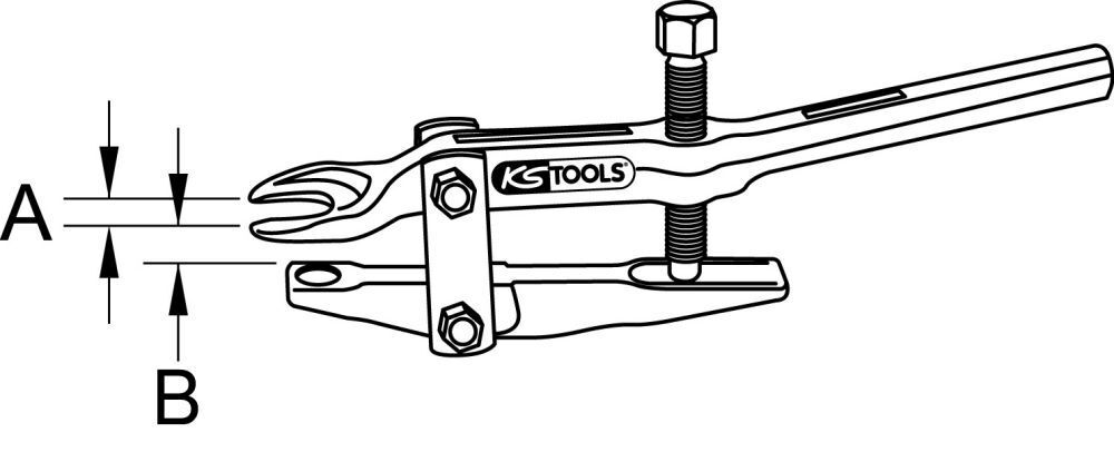 KS Tools Universal-Kugelgelenk-Ausdrücker, 20mm, langer Arm Produktbild KS Tools Universal-Kugelgelenk-Ausdrücker, 20mm, langer Arm bild 2