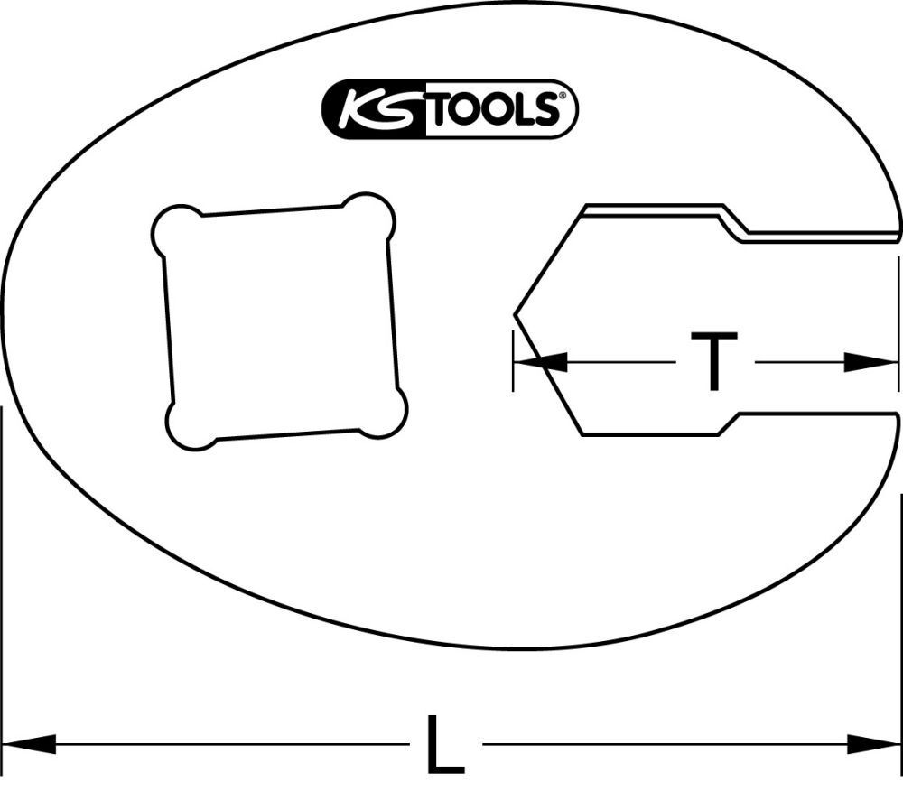 KS Tools 3/8" Sechskant Einsteck Maulschlüssel 19mm KS Tools 3/8" Sechskant Einsteck Maulschlüssel 19mm