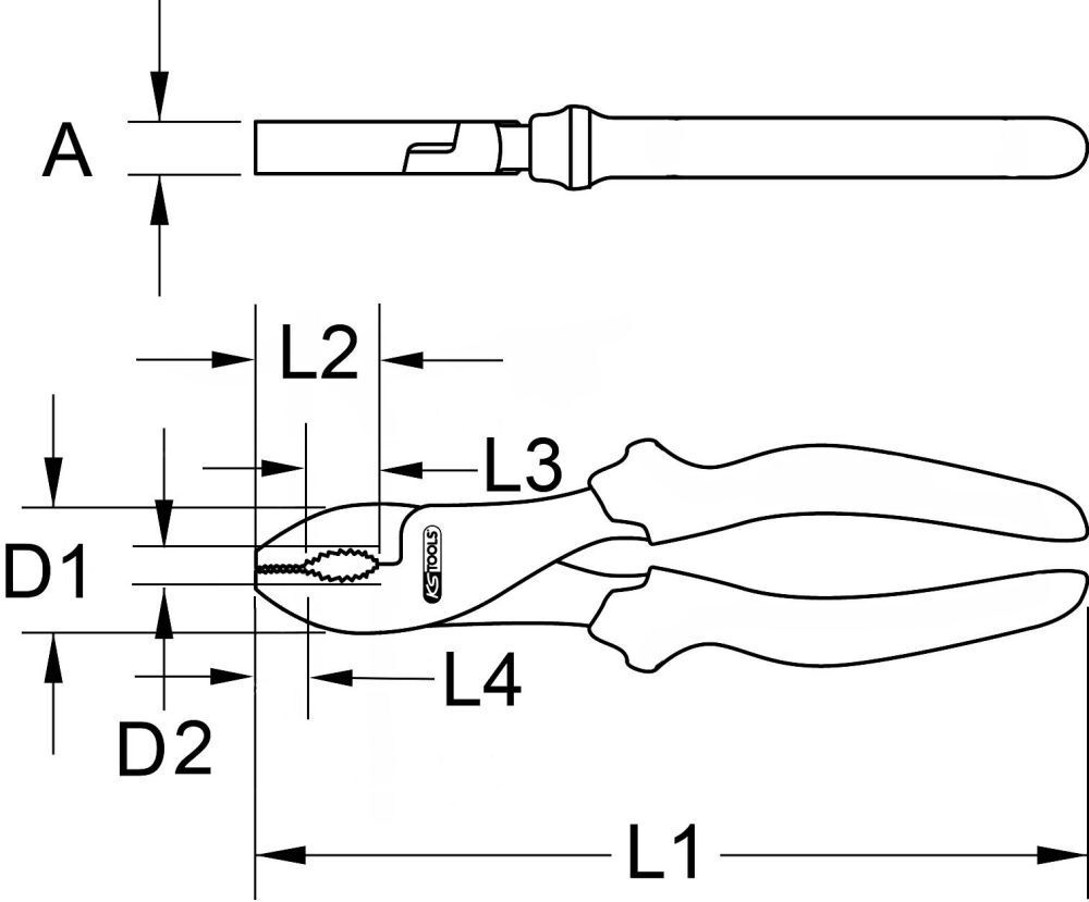 KS Tools BERYLLIUMplus Gasrohrzange 210 mm Produktbild KS Tools BERYLLIUMplus Gasrohrzange 210 mm bild 2