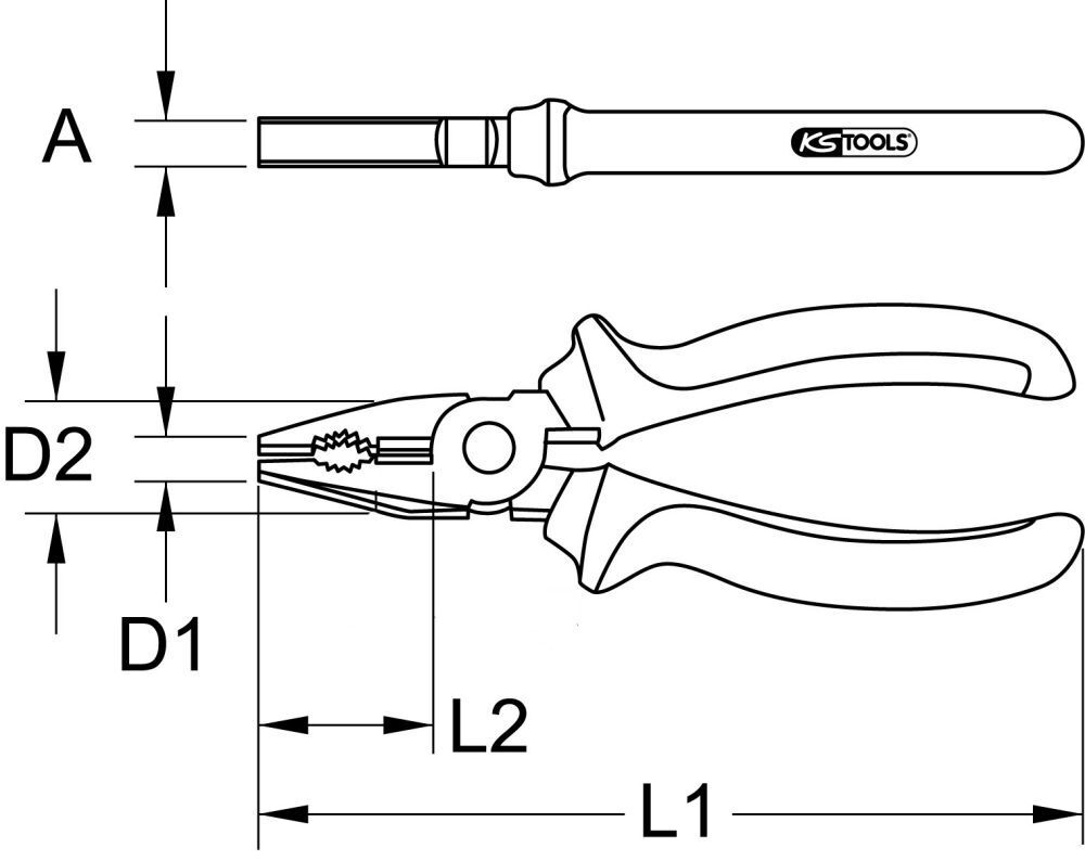 KS Tools BERYLLIUMplus Kombinationszange verstellbar 200 mm Produktbild KS Tools BERYLLIUMplus Kombinationszange verstellbar 200 mm bild 3