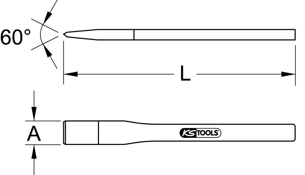 KS Tools BRONZEplus Maurermeißel 10x150mm Produktbild KS Tools BRONZEplus Maurermeißel 10x150mm bild 2