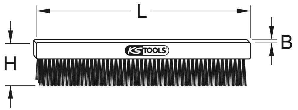 KS Tools BRONZEplus Handbürste 245x60x50 mm KS Tools BRONZEplus Handbürste 245x60x50 mm