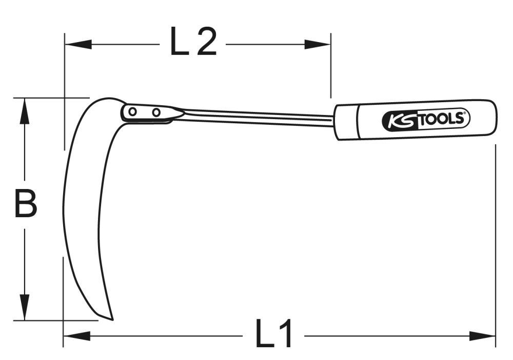 KS Tools BRONZEplus Sichel 250 mm Produktbild KS Tools BRONZEplus Sichel 250 mm bild 2