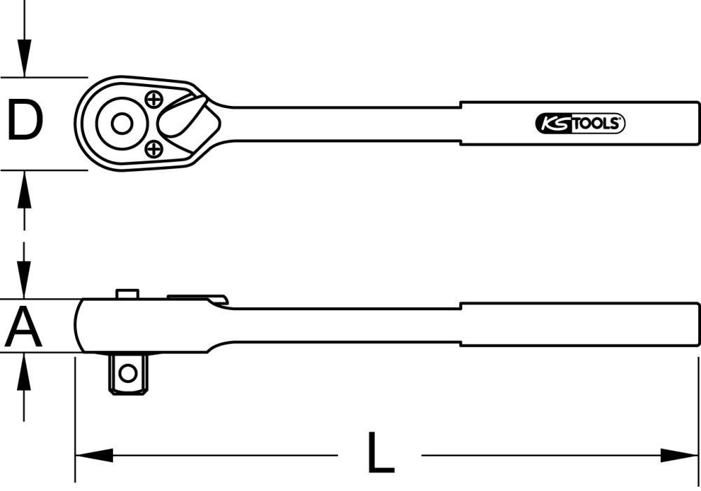 KS TOOLS 3/8 Zoll TITAN plus Umschaltknarre 30 Zahn KS TOOLS 3/8 Zoll TITAN plus Umschaltknarre 30 Zahn