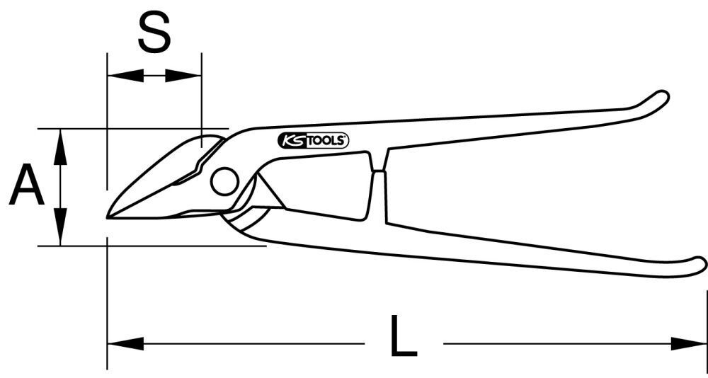 KS Tools BERYLLIUMplus Idealschere 280 mm Produktbild KS Tools BERYLLIUMplus Idealschere 280 mm