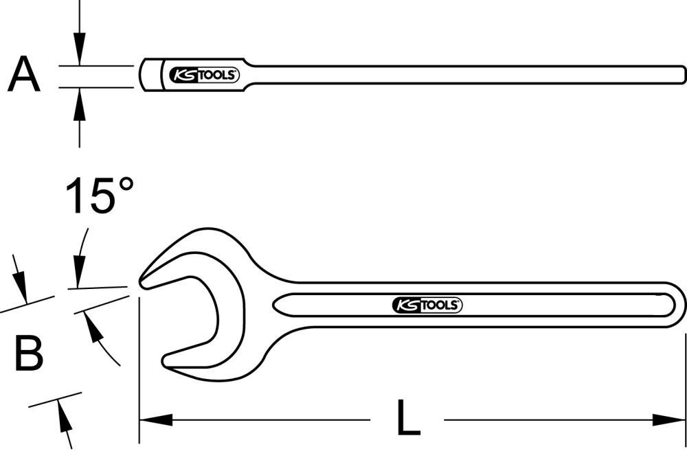 KS Tools BRONZEplus Einmaulschlüssel 2.5/16 Zoll KS Tools BRONZEplus Einmaulschlüssel 2.5/16 Zoll