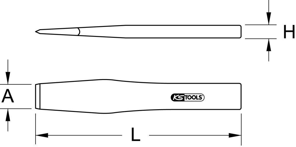 KS Tools BRONZEplus Flachmeißel 30mm 500mm Produktbild KS Tools BRONZEplus Flachmeißel 30mm 500mm bild 2