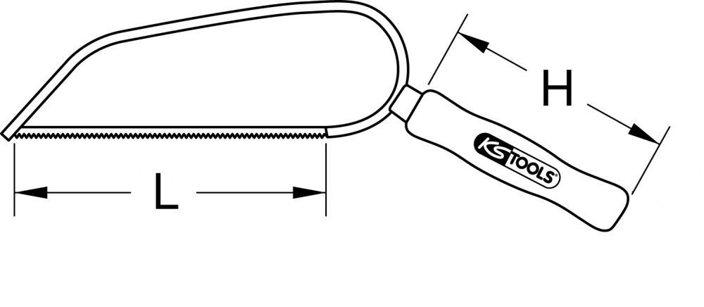 KS Tools Kleinhandsäge 150 mm Produktbild KS Tools Kleinhandsäge 150 mm bild 2