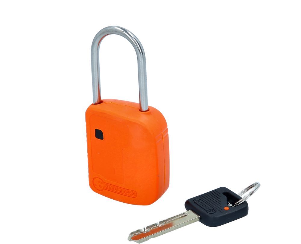 Produktbild KS Tools Absperr Vorhängeschloss orange Metall 38 mm