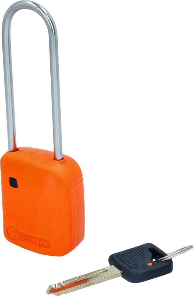 Produktbild KS Tools Absperr Vorhängeschloss orange Metall 76 mm