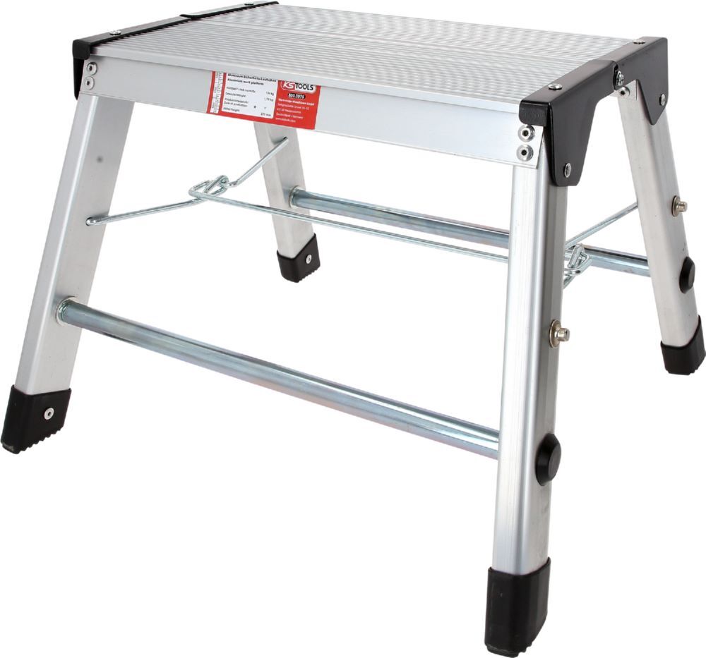 KS Tools Aluminium Klapptritt 405 x 380 x 275 mm bis 150 kg Produktbild KS Tools Aluminium Klapptritt 405 x 380 x 275 mm bis 150 kg bild 3