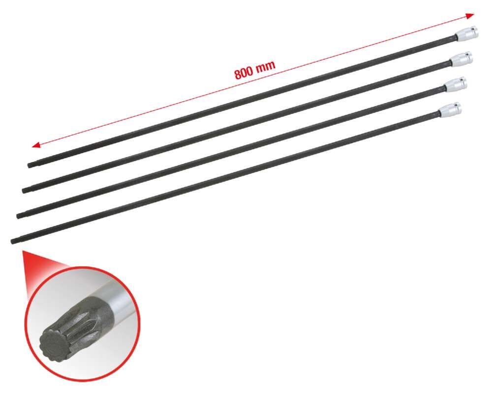 KS Tools 1/2 Zoll Antriebswellen Stecknuss Satz Vielzahn 4 Teile Produktbild KS Tools 1/2 Zoll Antriebswellen Stecknuss Satz Vielzahn 4 Teile bild 5