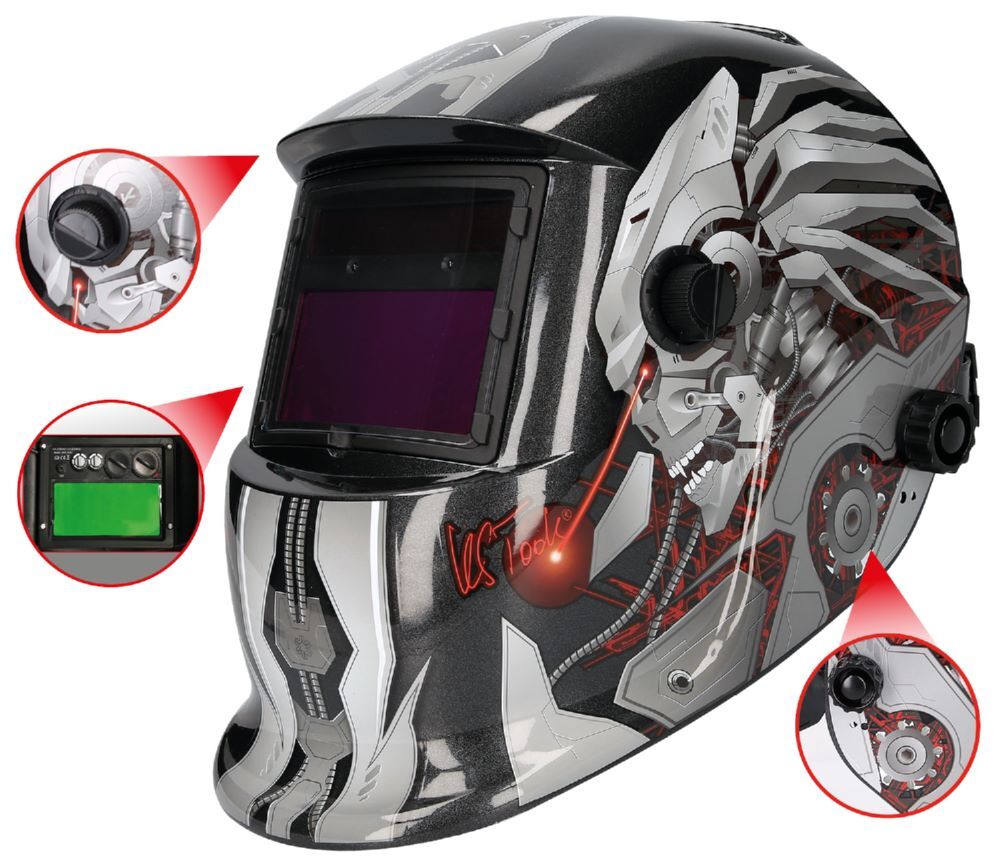 Produktbild KS Tools Automatik Schweißer Schutzhelm Steel Design