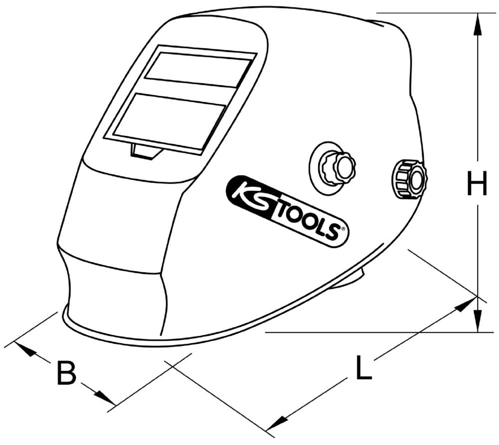 Produktbild Automatik-Schweißer-Schutzhelm, Steel Design bild 5