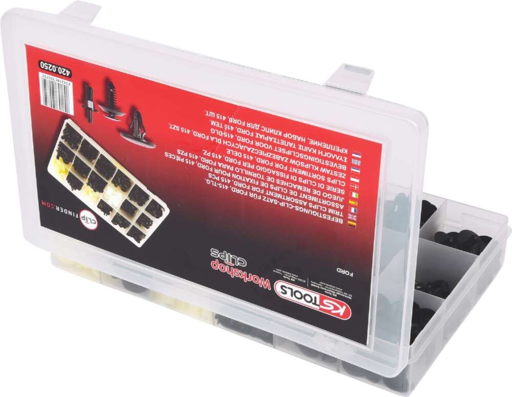 KS Tools Befestigungs Clip Satz für Ford 415 Teile Produktbild KS Tools Befestigungs Clip Satz für Ford 415 Teile bild 3